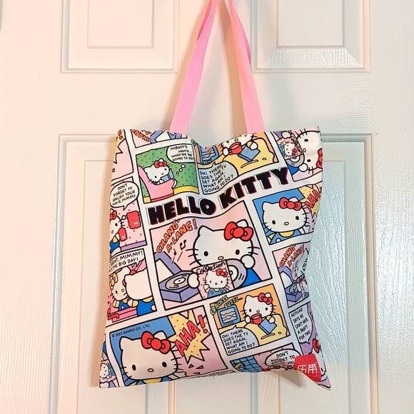 Hello Kitty Comic Book Canvas Tote Bag New! - Picture 1 of 9